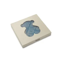 Manta de bebé reversible Nilo logo azul^TOUS Online