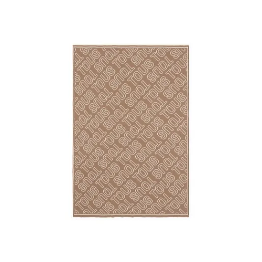 Manta de bebé reversible Nilo logo beige^TOUS Best