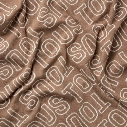 Manta de bebé reversible Nilo logo beige^TOUS Best