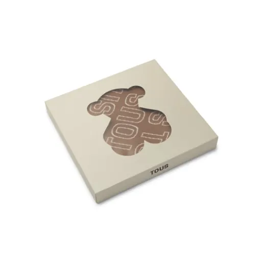 Manta de bebé reversible Nilo logo beige^TOUS Best