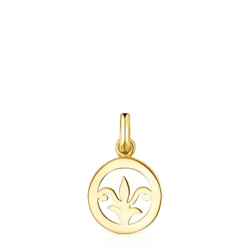 Medalla flor de lis con baño de oro 18 kt sobre plata Tamara Falcó X^TOUS Online