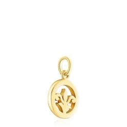 Medalla flor de lis con baño de oro 18 kt sobre plata Tamara Falcó X^TOUS Online
