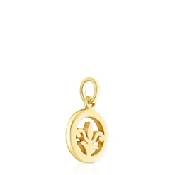 Medalla flor de lis con baño de oro 18 kt sobre plata Tamara Falcó X^TOUS Online