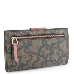 Mediana Billetera Flat Kaos Icon Multi Negro - Rosa^TOUS Outlet
