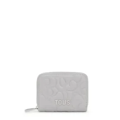 Monedero de piel gris Greta^TOUS Sale