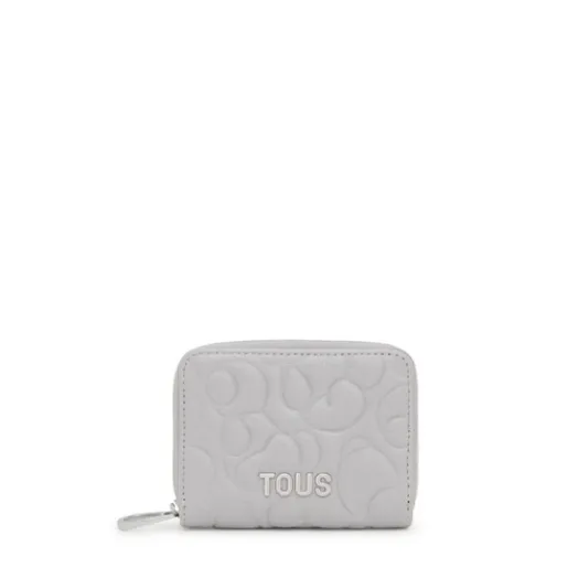 Monedero de piel gris Greta^TOUS Sale