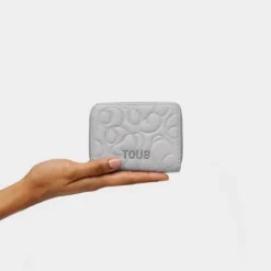 Monedero de piel gris Greta^TOUS Sale