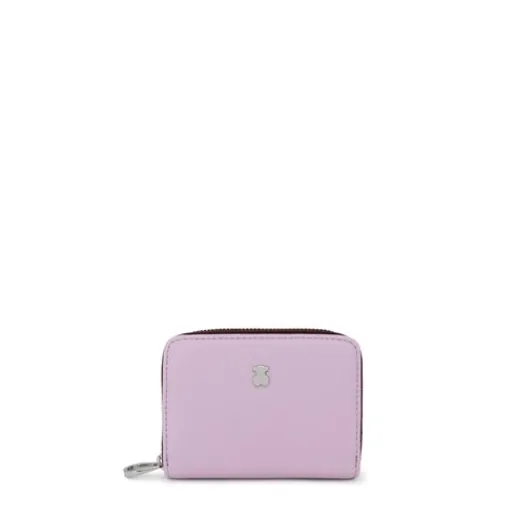 Monedero mediano malva New Dubai Saffiano^TOUS Best