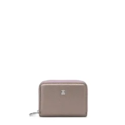 Monedero mediano plateado New Dubai Saffiano^TOUS Best