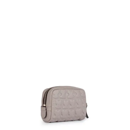 Monedero pequeño Sherton de Piel en color topo^TOUS