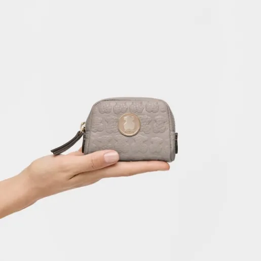 Monedero pequeño Sherton de Piel en color topo^TOUS