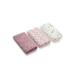 Muselina pack de 3 MMuse rosa^TOUS