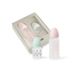 Pack 2 biberones de bebé Square rosa^TOUS Discount
