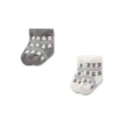 Pack de 2 pares de calcetines de bebé SSocks gris^TOUS