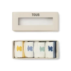 Pack de 4 pares de calcetines de bebé SSocks azul^TOUS Best