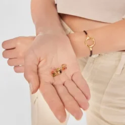 Pack de Anillas con baño de oro 18 kt sobre plata y gemas Hold^TOUS Sale