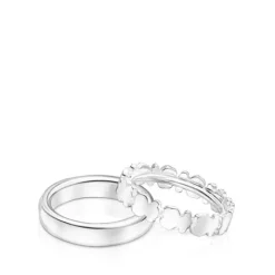 Pack de Anillos de plata Straight^TOUS New