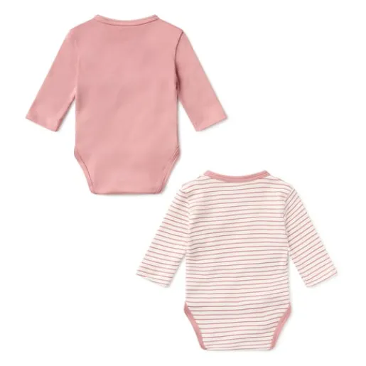 Pack de bodys de bebé cruzados Classic rosa^TOUS Sale