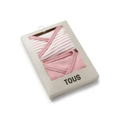 Pack de bodys de bebé cruzados Classic rosa^TOUS Sale