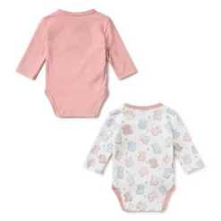 Pack de bodys de bebé cruzados Colors rosa^TOUS Sale