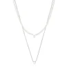 Pack de collares de plata y perlas cultivadas, corazón y oso Mini Icons^TOUS