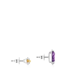 Pack de dos pendientes de plata y gemas Color Pills^TOUS Online