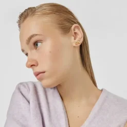 Pack de pendientes con baño de oro 18 kt sobre plata bola Plump^TOUS Sale