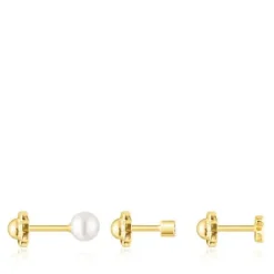 Pack de Piercings de oreja Pearl de con diamante y perla^TOUS New
