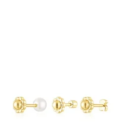 Pack de Piercings de oreja Pearl de con diamante y perla^TOUS New