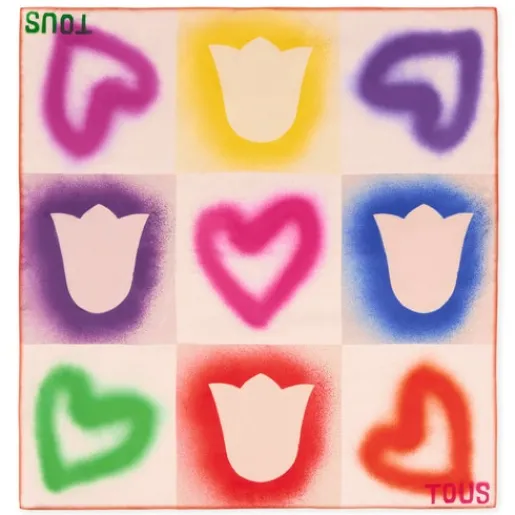 Pañuelo cuadrado Motifs Tulip^TOUS New