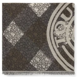 Pañuelo Kaos Mini Stamp Jacquard marrón^TOUS Online