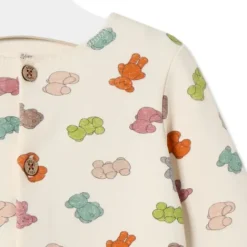 Pelele de bebé con osos multicolor crudo^TOUS