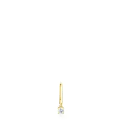 Pendiente aro de oro y diamante Basics^TOUS Online