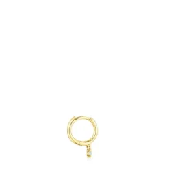 Pendiente aro de oro y diamante Basics^TOUS Online