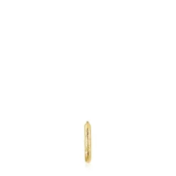 Pendiente aro individual de oro con textura Basics^TOUS Sale