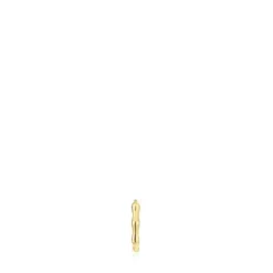 Pendiente aro individual de oro con detalles Basics^TOUS Sale