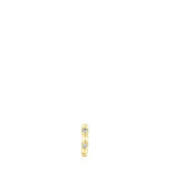 Pendiente aro pequeño con bolas de y diamantes Les Classiques^TOUS Sale