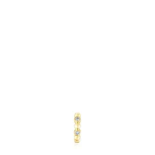 Pendiente aro pequeño con bolas de y diamantes Les Classiques^TOUS Sale