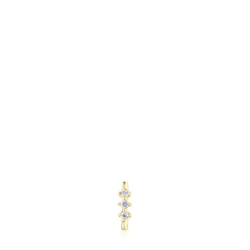 Pendiente aro pequeño tira de y diamantes Les Classiques^TOUS Best