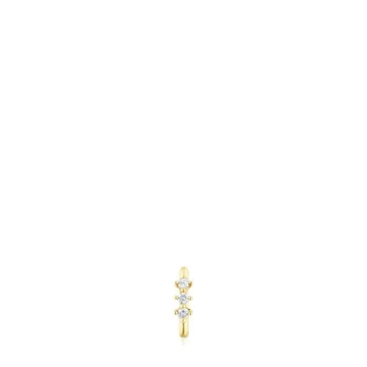 Pendiente aro tira de y diamantes Les Classiques^TOUS Online