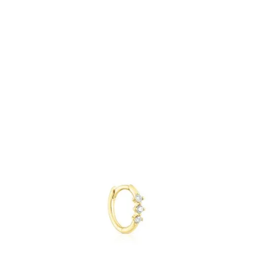 Pendiente aro tira de y diamantes Les Classiques^TOUS Online