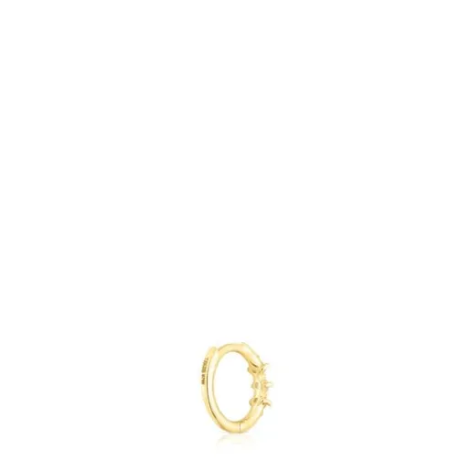 Pendiente aro tira de y diamantes Les Classiques^TOUS Online