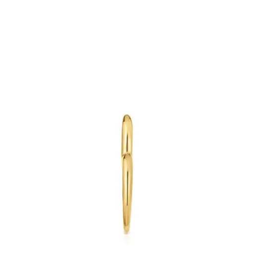 Pendiente suelto aro corazón con baño de oro 18 kt sobre plata My Other Half^TOUS Sale