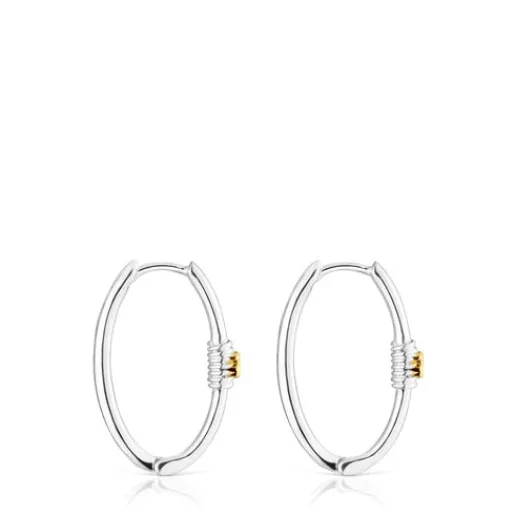 Pendientes aro bicolor Lure^TOUS Hot