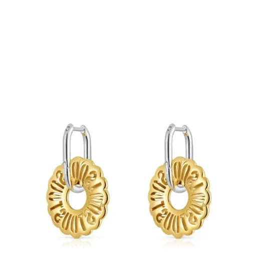 Pendientes aro bicolor Miranda^TOUS Outlet