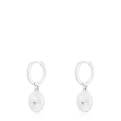 Pendientes aro bicolor oso Iris Motif^TOUS