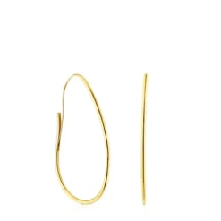 Pendientes aro con baño de oro 18 kt sobre plata Hav^TOUS Sale