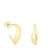 Pendientes aro con baño de oro 18 kt sobre plata Gregal^TOUS New