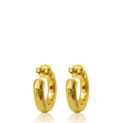 Pendientes aro con baño de oro 18 kt sobre plata Duna Tube^TOUS Hot
