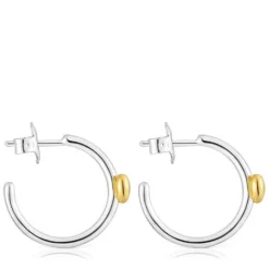 Pendientes aro corazón bicolor My Other Half^TOUS Outlet